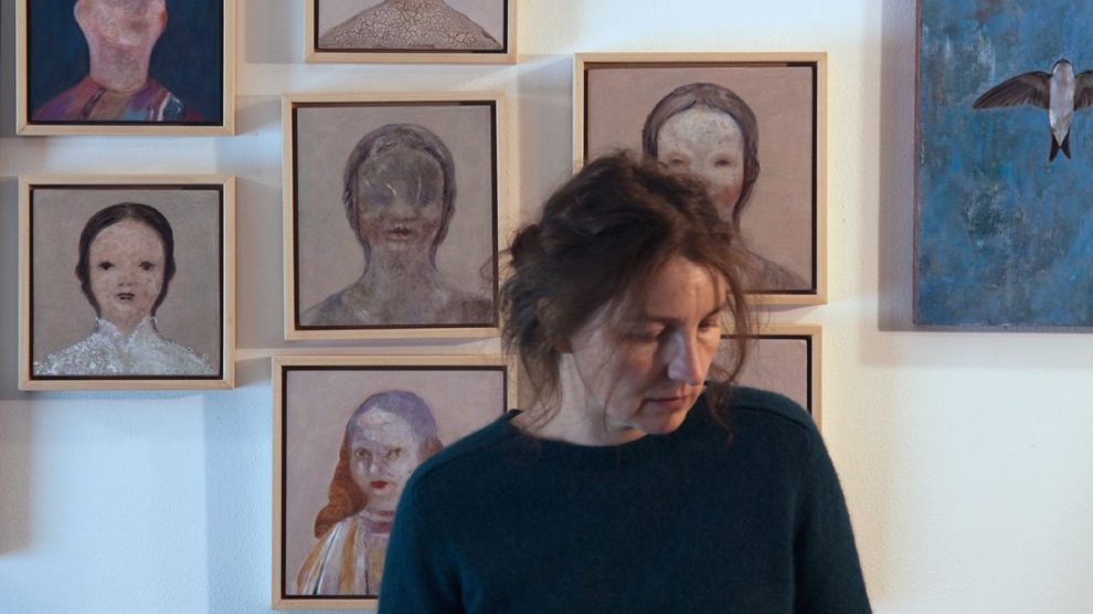 Artist portrait in studio. Sara Welponer. Allerleirauh.